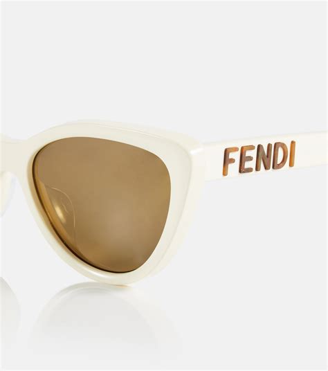 fendi f is fendi cat-eye sunglasses|Fendi cat eye sunglasses white.